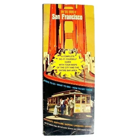 Other - Vtg 1968 The Tall Book Of San Francisco Tour Guide Brochure Nightclubs Shopping